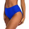 imagebeautyin Bikini Bottoms for Women Cheeky Bathing Suit Bottoms Only Athletic Swim BriefBlue