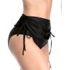 imagebeautyin Bikini Bottoms for Women Cheeky Bathing Suit Bottoms Only Athletic Swim BriefDrawstringBlack