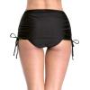 imagebeautyin Bikini Bottoms for Women Cheeky Bathing Suit Bottoms Only Athletic Swim BriefDrawstringBlack