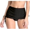 imagebeautyin Bikini Bottoms for Women Cheeky Bathing Suit Bottoms Only Athletic Swim BriefDrawstringBlack