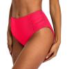 imagebeautyin Bikini Bottoms for Women Cheeky Bathing Suit Bottoms Only Athletic Swim BriefRed