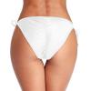 imagebeautyin Bikini Bottoms for Women Cheeky Bathing Suit Bottoms Only Athletic Swim BriefSide TieWhite
