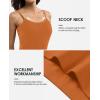 imagebeautyin Cotton Camisole Tops for Women Shelf Bra Adjustable Spaghetti Strap Tank Top Basic Cami UndershirtApricotTerracotta 2 Pack
