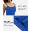 imagebeautyin Cotton Camisole Tops for Women Shelf Bra Adjustable Spaghetti Strap Tank Top Basic Cami UndershirtBlackRoyal Blue 2 Pack