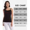 imagebeautyin Cotton Camisole Tops for Women Shelf Bra Adjustable Spaghetti Strap Tank Top Basic Cami UndershirtBlackWhiteGray 3 Pack