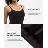 imagebeautyin Cotton Camisole Tops for Women Shelf Bra Adjustable Spaghetti Strap Tank Top Basic Cami UndershirtWhiteBlack 2 Pack
