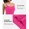 imagebeautyin Cotton Camisole Tops for Women Shelf Bra Adjustable Spaghetti Strap Tank Top Basic Cami UndershirtWhitePink 2 Pack