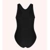 imagebeautyin Girls Swimsuit Athletic One Piece Practice Swimwear Competition Bathing SuitBlack