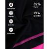 imagebeautyin Girls Swimsuit Athletic One Piece Practice Swimwear Competition Bathing SuitBlackRose