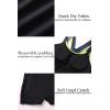 imagebeautyin Swimsuit Women Boyleg One Piece Water Aerobic Competitive Bathing SuitOrangeBlack