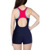 imagebeautyin Swimsuit Women Boyleg One Piece Water Aerobic Competitive Bathing SuitRedRacerback