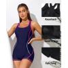 imagebeautyin Women Athletic One Piece Boyleg Racerback Swimming Suits Bathing SuitPink