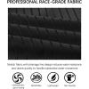 imagebeautyin Women Athletic One Piece Swimsuit Racerback Slimming Lap Bathing SuitBlackWhite