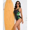 imagebeautyin Women One Piece Athletic Lap Swimming Competition Racing SwimsuitBlackYellow