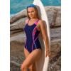 imagebeautyin Women One Piece Athletic Lap Swimming Competition Racing SwimsuitBlueRedNew
