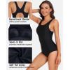 imagebeautyin Women One Piece Athletic Racerback Swimsuit Modest Sport Bathing SuitBlack