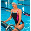 imagebeautyin Women One Piece Athletic Swimsuit Competition Bathing Suit Lap SwimmingBlack Pink  Blue