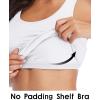 imagebeautyin Women Tank Top with Shelf Bra Racerback Workout Yoga Tops UndershirtBlack WhiteShelf Bra