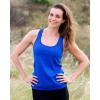 imagebeautyin Women Tank Top with Shelf Bra Racerback Workout Yoga Tops UndershirtWhite BlueShelf Bra