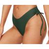 imagebeautyin Women Two Piece Halter Padded Bikini Swimsuits Keyhole Cutout SwimwearOne Shoulder Green