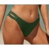 imagebeautyin Women Two Piece Halter Padded Bikini Swimsuits Keyhole Cutout SwimwearRuffle Green