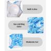 imagebeautyin Womens Athletic One Piece Swimsuits Tummy Control Bathing Suits Slimming Sports SwimwearBlue