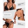 imagebeautyin Womens Bikini Swimsuit Triangle String Halter Two Piece Bathing SuitsAll Black