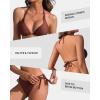 imagebeautyin Womens Bikini Swimsuit Triangle String Halter Two Piece Bathing SuitsBrown