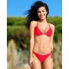 imagebeautyin Womens Bikini Swimsuit Triangle String Halter Two Piece Bathing SuitsRed