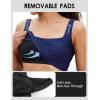imagebeautyin Womens Bikini Top Square Neck Swim Top Quick Dry UPF 50 Padded Bathing SuitBlue