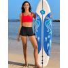 imagebeautyin Womens Bikini Top Square Neck Swim Top Quick Dry UPF 50 Padded Bathing SuitRed