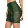 imagebeautyin Womens Boardshort Swim Bottom High Waisted Tankini Swimwear ShortsArmy Green