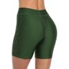 imagebeautyin Womens Boardshort Swim Bottom High Waisted Tankini Swimwear ShortsArmy Green