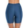 imagebeautyin Womens Boardshort Swim Bottom High Waisted Tankini Swimwear ShortsBlue Lace