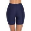 imagebeautyin Womens Boardshort Swim Bottom High Waisted Tankini Swimwear ShortsNavy Blue