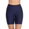 imagebeautyin Womens Boardshort Swim Bottom High Waisted Tankini Swimwear ShortsNavy Blue