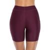 imagebeautyin Womens Boardshort Swim Bottom High Waisted Tankini Swimwear ShortsWine