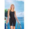 imagebeautyin Womens Boyleg One Piece Swimsuit Racerback Athletic Bathing SuitWhite Print