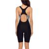 imagebeautyin Womens Boyleg One Piece Swimsuit Racerback Athletic Bathing SuitWhite Print
