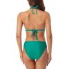 imagebeautyin Womens Crochet Lace Bikini Two Piece Triangle Swimsuit Bathing SuitsGreen