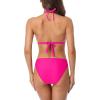 imagebeautyin Womens Crochet Lace Bikini Two Piece Triangle Swimsuit Bathing SuitsPink