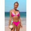 imagebeautyin Womens Crochet Lace Bikini Two Piece Triangle Swimsuit Bathing SuitsPink