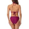 imagebeautyin Womens Crochet Lace Bikini Two Piece Triangle Swimsuit Bathing SuitsPurple
