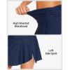 imagebeautyin Womens High Waisted Ruched Swim Skirt Split Tummy Control Tankini Swimsuit Bathing Suit Bottoms with PocketNavy Blue