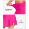 imagebeautyin Womens High Waisted Ruched Swim Skirt Split Tummy Control Tankini Swimsuit Bathing Suit Bottoms with PocketPink