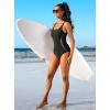 imagebeautyin Womens One Piece Athletic Racerback Swimsuit Slimming Bathing SuitBlackYellowNew