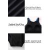 imagebeautyin Womens One Piece Athletic Racerback Swimsuit Slimming Bathing SuitBlackblue