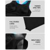 imagebeautyin Womens One Piece Athletic Racerback Swimsuit Slimming Bathing SuitBlueBlack