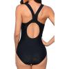 imagebeautyin Womens One Piece Athletic Racerback Swimsuit Slimming Bathing SuitSolid Black