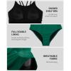 imagebeautyin Womens One Piece Swimsuits Athletic Double Straps Slimming Bathing Suit Sports SwimwearGreen